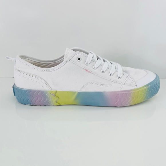 LEVI’S Modern Lo Dream Factory Sneakers in White Multicolor - Picture 1 of 13